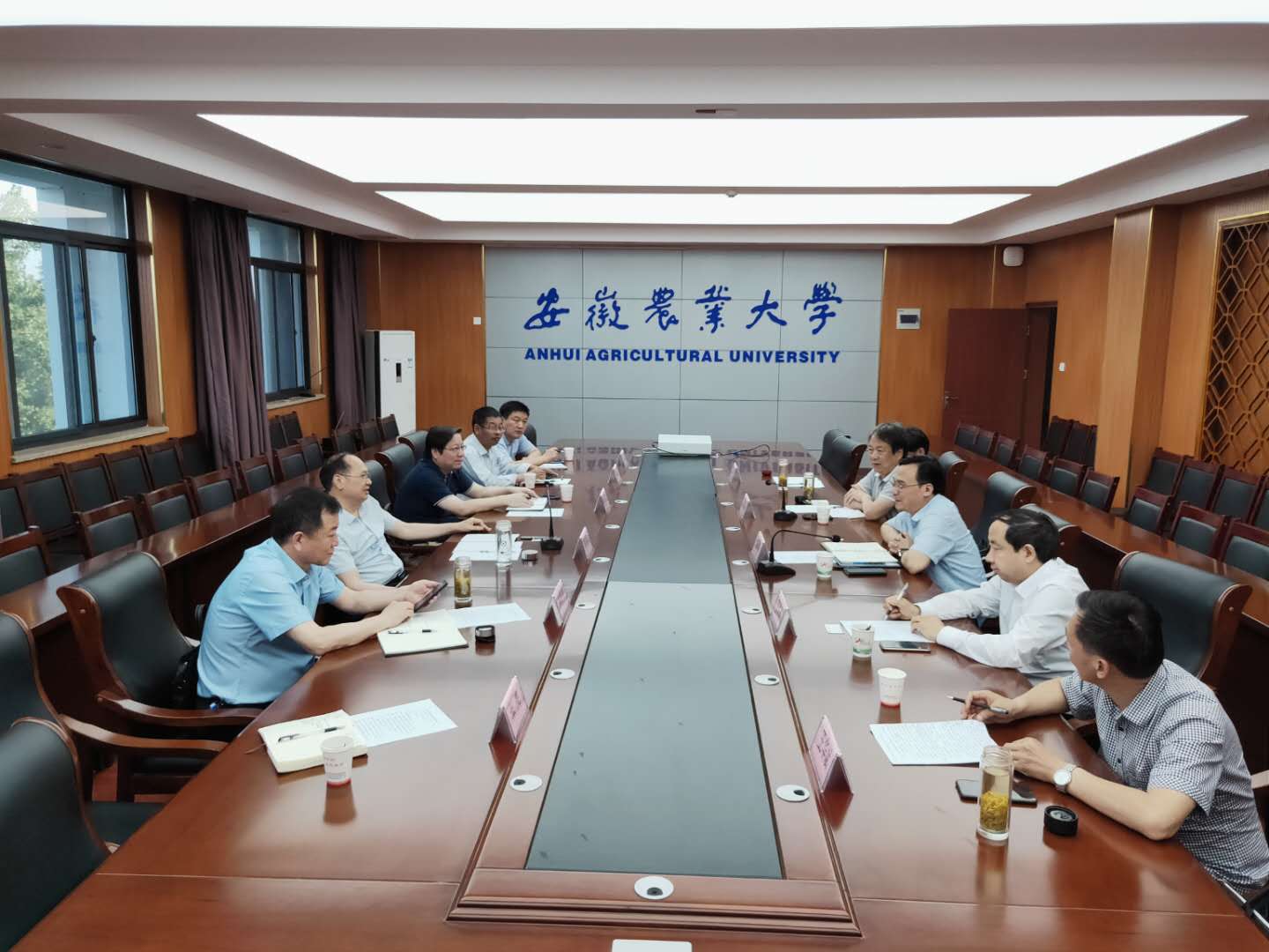 集團(tuán)公司黨委書記、董事長詹先豪赴安徽農(nóng)業(yè)大學(xué)廬江郭河國家農(nóng)業(yè)科技創(chuàng)新與集成示范基地考察